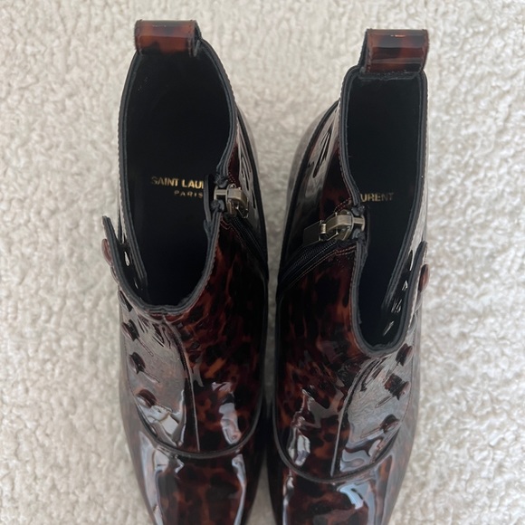 NEVER WORN- Saint Laurent Multi Color Belle 45mm Ankle Boots - Picture 2 of 8